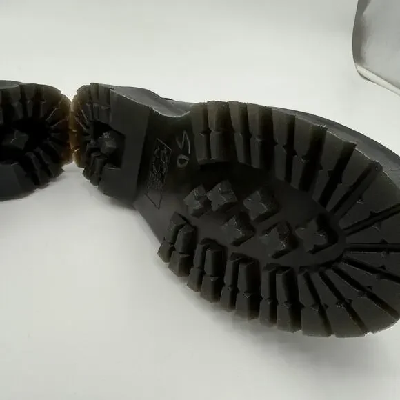 Dr. Martens Unisex Adrian Quad Black Leather Platform Loafers - Size 10 Men's - Picture 13 of 16